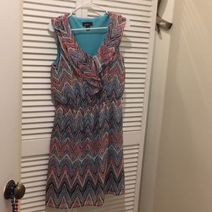 Women’s size 10 multi colored knee length dress
